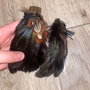 Mignonne Gavigan Statement Feather Earrings